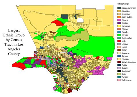 Los Angeles and its ethnic enclaves (Woodland, Artesia: live in, map, quality) - California (CA ...