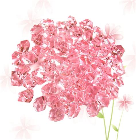 Buy Veemoon Botanical Decor 150pcs Colored Ice Fake Table Scatters ...