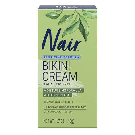 Buy Nair Hair Remover Sensitive Formula Bikini Cream Hair Removal, 1.7 ...