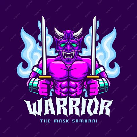 Vector samurai mascot logo template for esport and sport logo team ...
