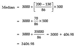 NCERT Solutions for Class 10 Maths Chapter 13 - Statistics (Exercise 13.3)