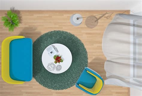 Top view living room interior PSD, High Quality Free PSD Templates for ...