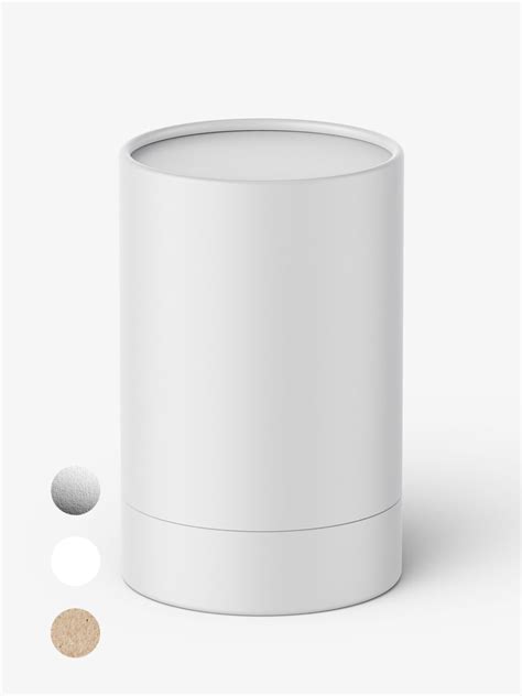Round box mockup / paper / metallic / kraft paper - Mockups Design