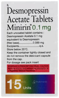 Minirin 0.1 MG | Order Minirin 0.1 MG Tablet Online at Truemeds
