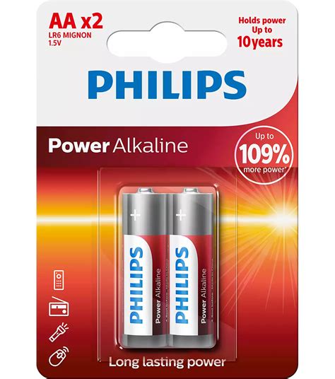 Power Alkaline Battery LR6P2B/94 | Philips