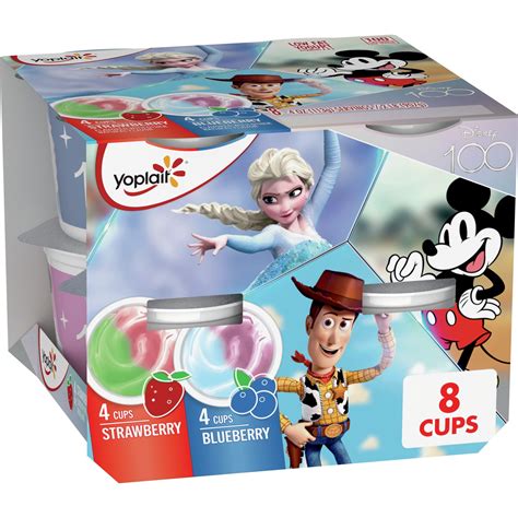 Yoplait Strawberry & Blueberry Low Fat Kids Yogurt Pack, 8 Yogurt Cups ...