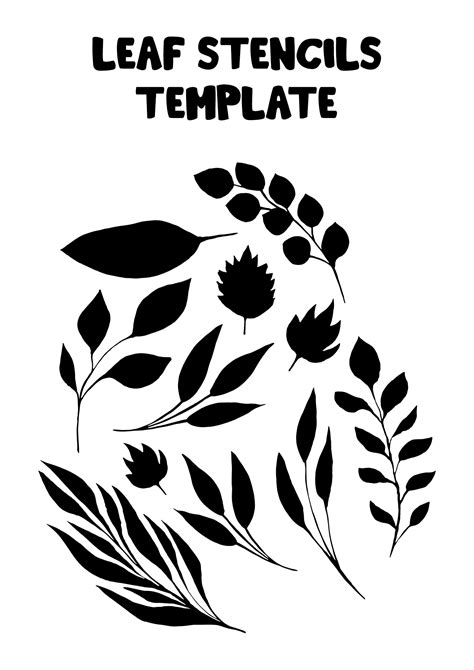 Leaf Pattern Template - 15 Free PDF Printables | Printablee