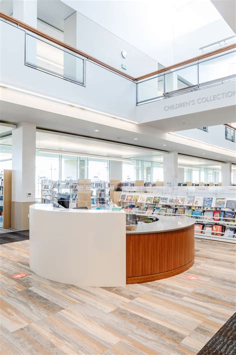 Stahl Construction Ankeny Kirkendall Public Library Interior Reception ...