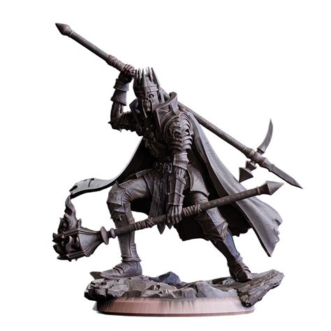 Krughor, Harbinger Of Death - Morto-Vivo - Miniatura sem Pintura para RPG