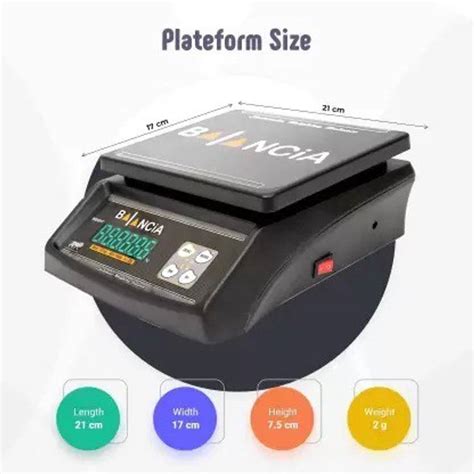 SONALEX Electric Compact Scale 30kg Balancia With LED Display Both Side ...