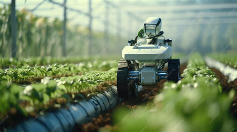 Premium AI Image | Agricultural robots robots assisting in precision ...