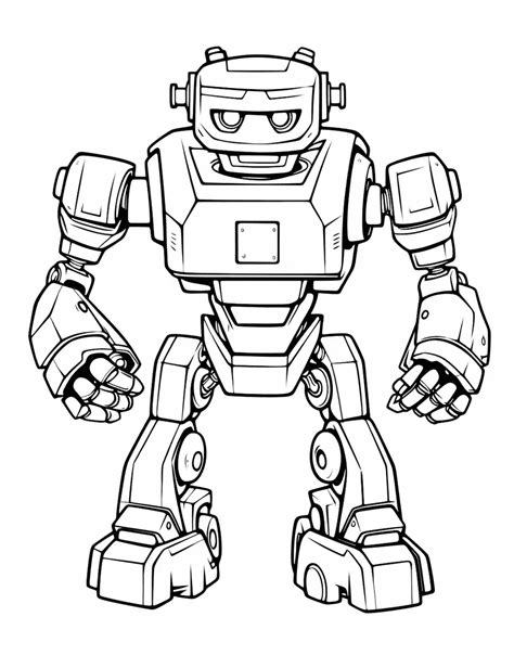 Robot Coloring Sheets 的图像结果
