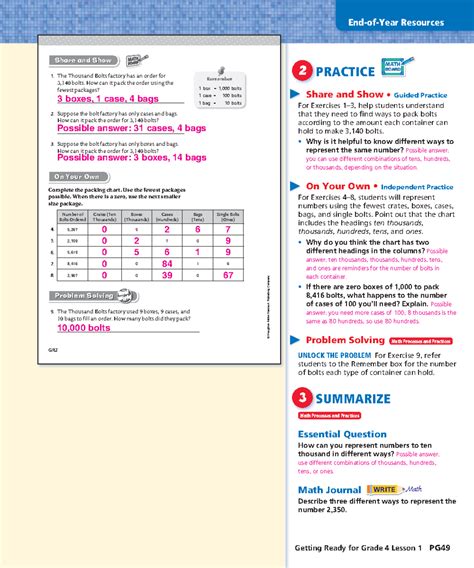 Image result for Go Math 4th Grade Answer Key