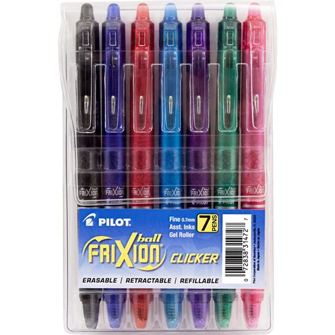 PILOT FriXion Clicker Erasable, Refillable & Retractable Gel Ink Pens ...