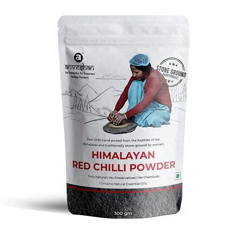 Buy RUP Anveshan Himalayan Red Chilli Powder - 300g | Hand Ground ...