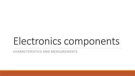 Image result for Electronic Components Tutorial