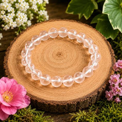 Sphatik/Clear Quartz Crystal Bracelet with Originality Certificate ...