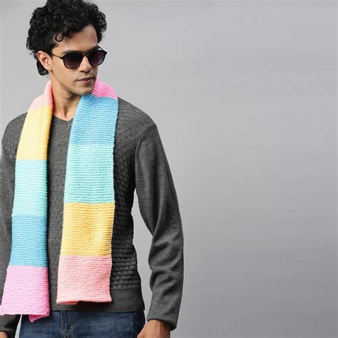 Scarf Horizontal Stripes - Multi-Color 2771 – Magic Needles