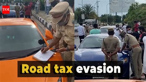Hyderabad: Transport department officials seize imported cars for ...
