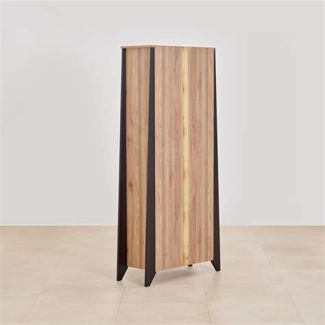 Buy Helios Amberly 2-Door Book Cabinet - Brown from Helios by Home ...