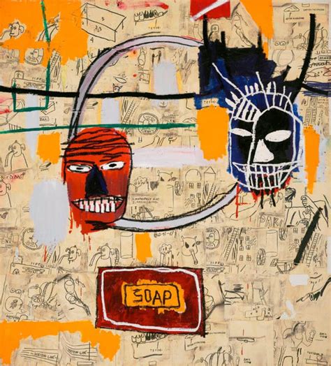 Soap - Jean-Michael Basquiat - Neo Expressionist Painting - Framed ...