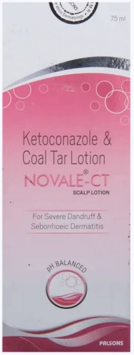 Novale-CT 4% /2% - Bottle of 75ml Scalp Lotion with Ketoconazole ...
