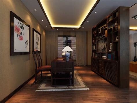 新中式风格卧室背景墙装修效果图 – 设计本装修效果图