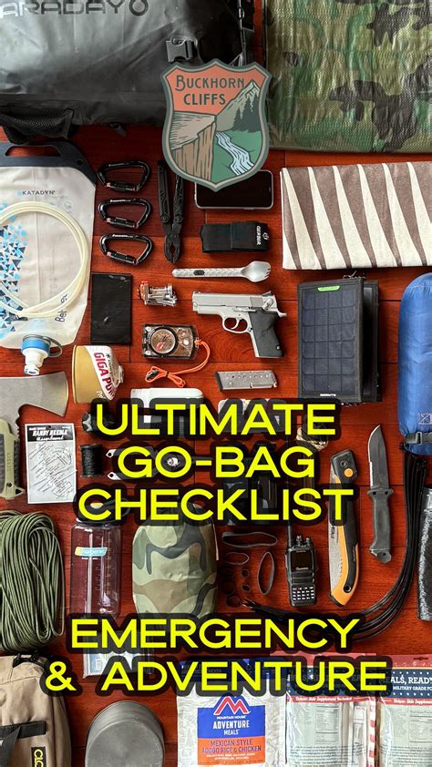 Image result for Basic Bug Out Bag Checklist