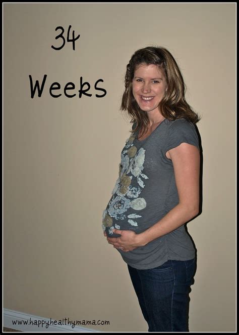 My pregnancy: 34 weeks - Happy Healthy Mama