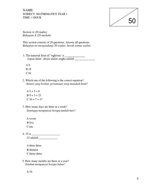 Image result for Mathematic Exam Paper