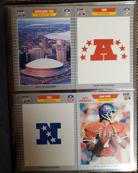 NFL Pro Set Football Card Super Bowl XXIV GTE Special Collectors Editi ...