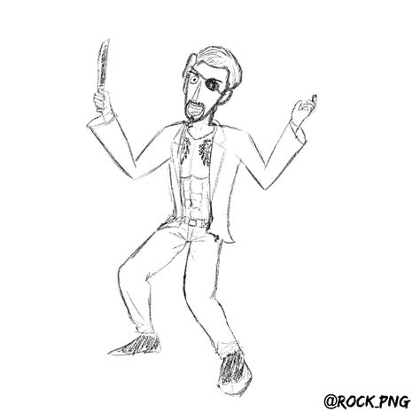 The Most Dangerous Game Rainsford Drawing