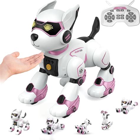 Amazon.com: Smart Robots Dog Toy for Kids, Programmable Interactive RC Robotic Pets with Voice ...