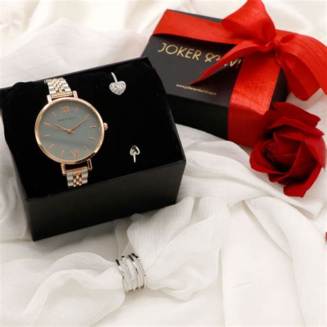 Buy Joker & Witch Admire Rose Gold & Silver Love Triangle Online