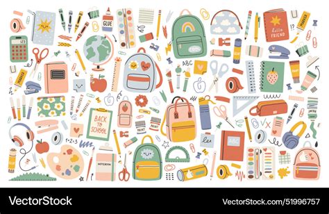 School Stationery Cartoon 的图像结果