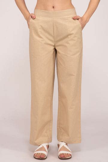 Wide Leg Cotton Pants For Women – Albelie
