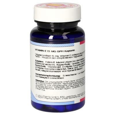 Vitamin E 15 mg GPH Capsules [3067430]-Gall-Pharma GmbH-Online-Shop