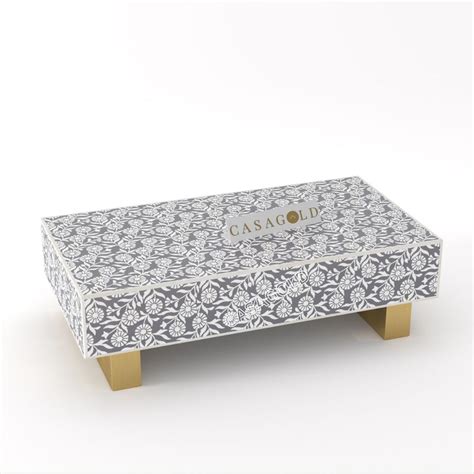 Luxom Inlay Rectangular Coffee Table - Sunflower – CasaGold