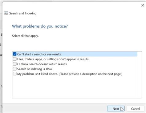 Windows Search Problems 的图像结果