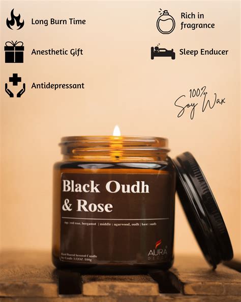 AuraDecor Amber Jar 100gm , Soya Wax Jar Candle , Premium Fragrances