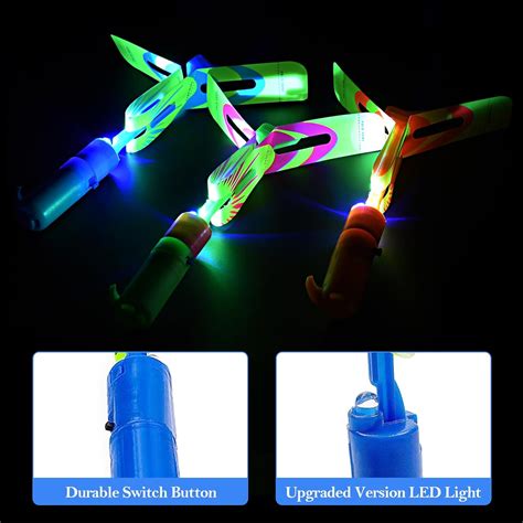 GLOCITI Rocket Slingshot Flying Toys with LED Lights - 12 India | Ubuy