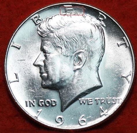 Uncirculated 1964 Kennedy Half Dollar S/h