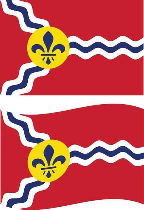 Saint Louis City Flag. Flag of St. Louis, Missouri, USA. Saint Louis ...