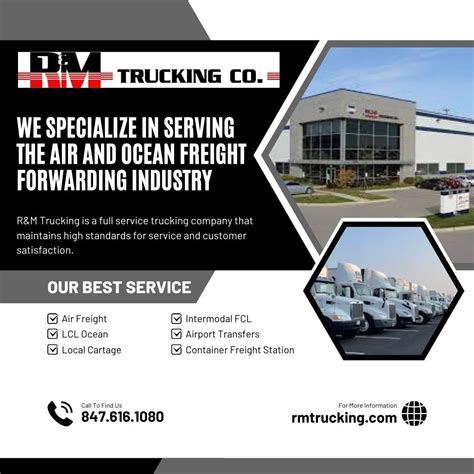 R&M Trucking Company on LinkedIn: #rmtrucking #freightforwarding # ...