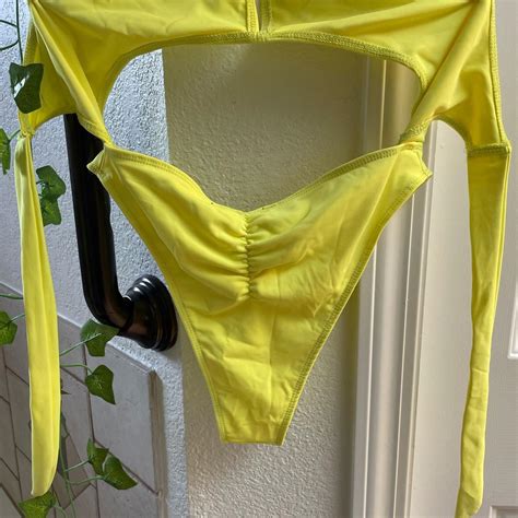 Yellow One Piece Bikini