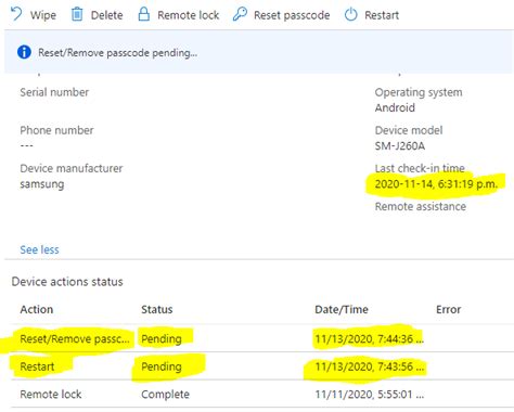 Image result for Intune Reset Passcode