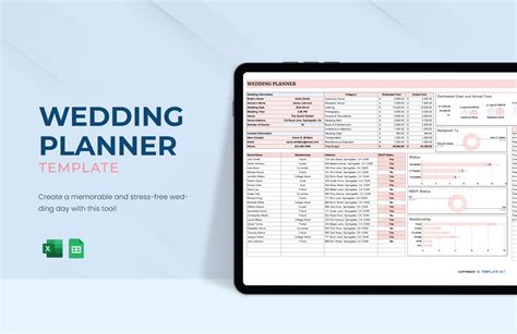 Wedding Planeer Templates in Google Sheets - FREE Download | Template.net