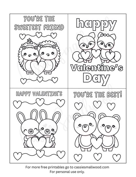 Printable Valentine Cards Black And White Printable Word Searches ...