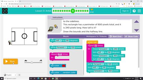 Code.org Lesson 3.11 的图像结果