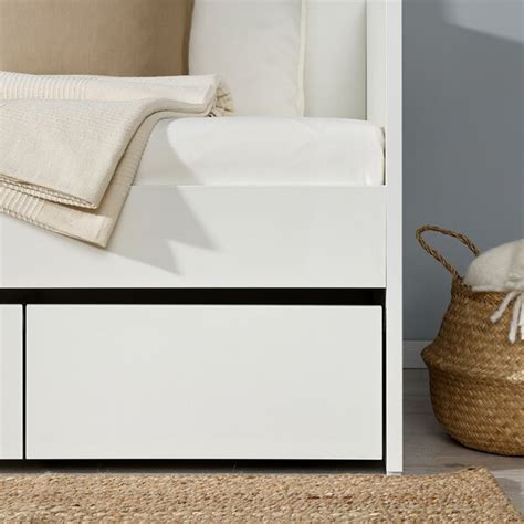 VIHALS bed storage box, set of 2, white, 200 cm (783/4") - IKEA